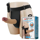 PrettyLove 6.8" Silicone Vibrating Hollow Wearable Panty – Adjustable Strap & Variable Speed